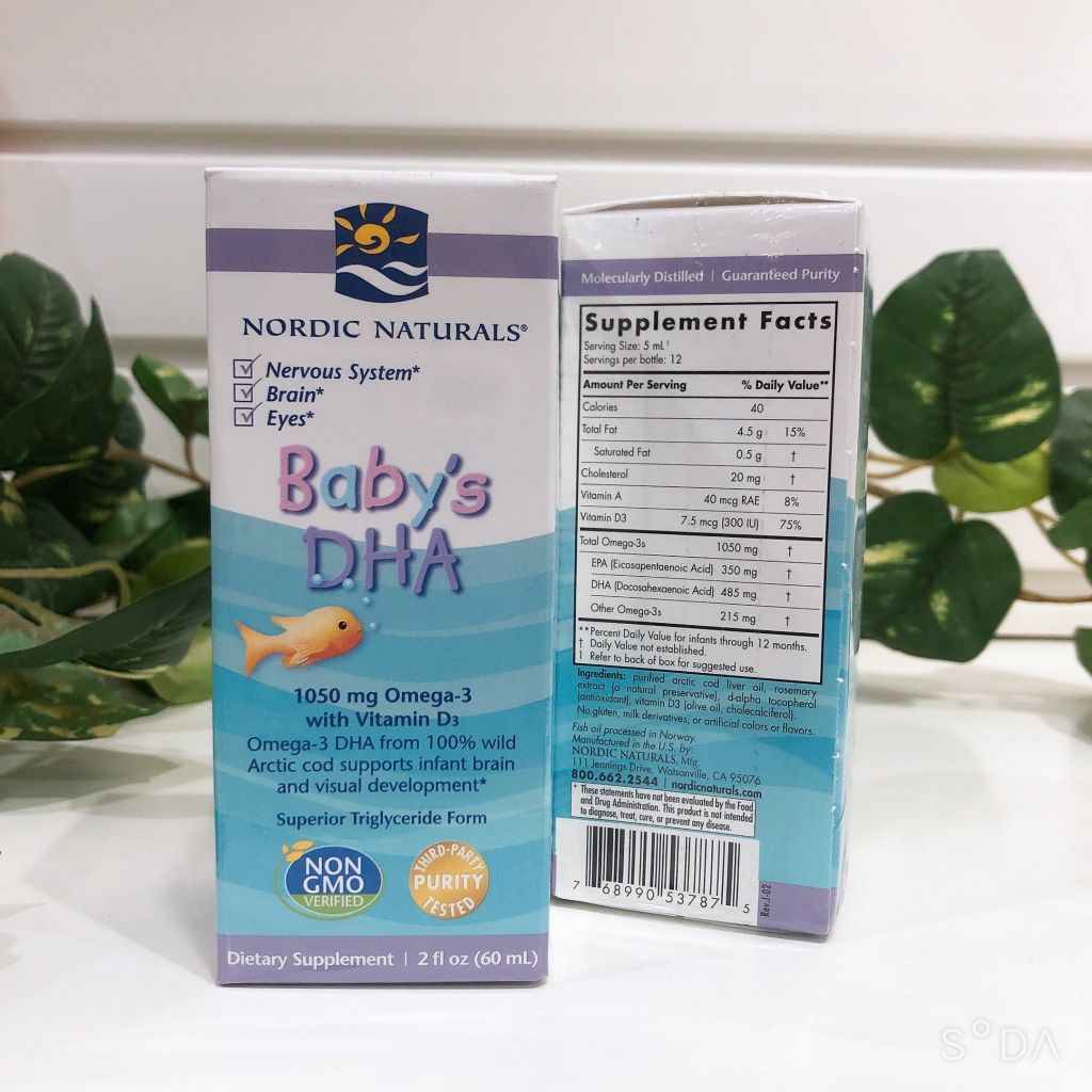 Siro Nordic Naturals Baby's DHA With Vitamin D3 - 60ml