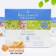 Bánh ăn dặm Bellamys vị sữa (6 tháng+)