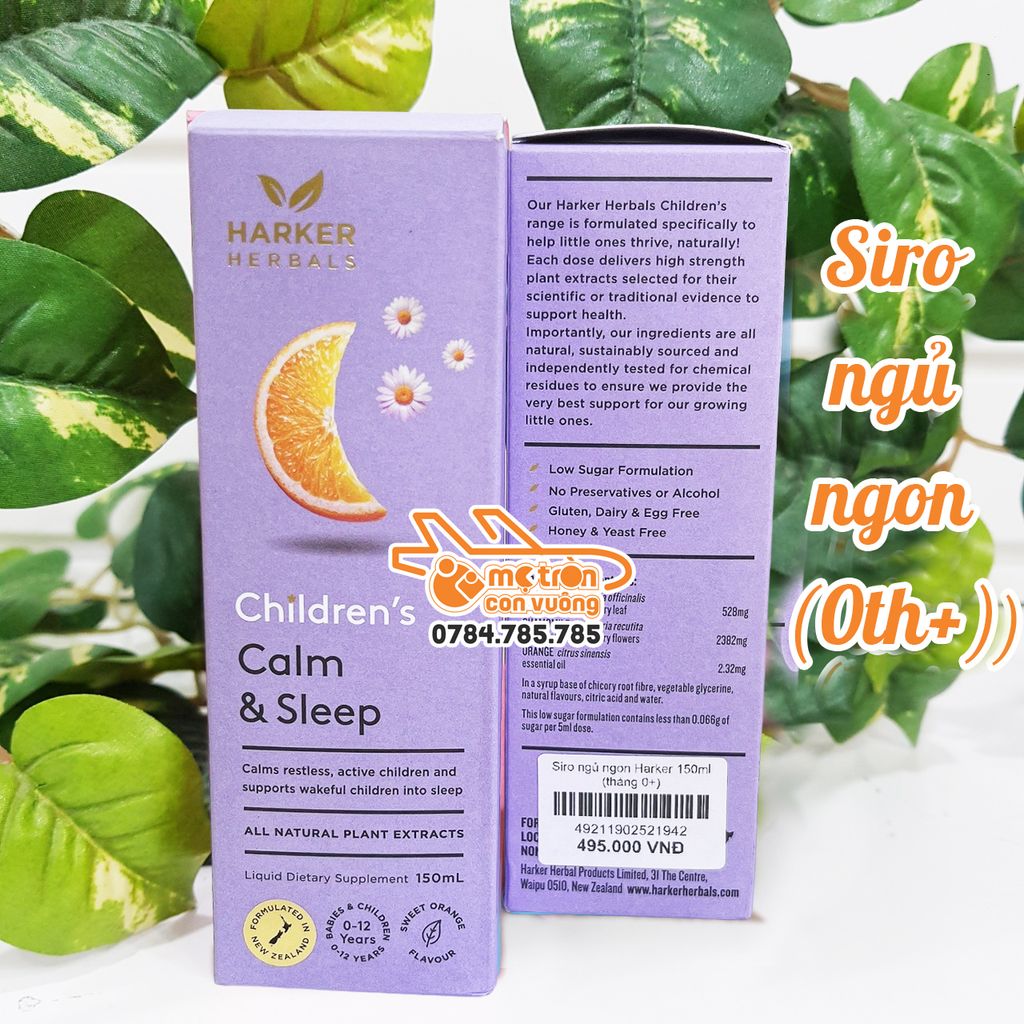 Siro ngủ ngon Harker 150ml (tháng 0+)