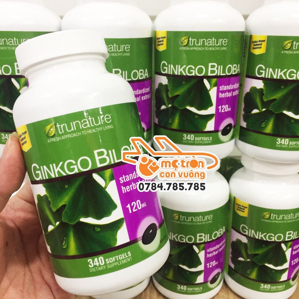 Viên uống bổ não Trunature Ginkgo Biloba Mỹ - 340 viên