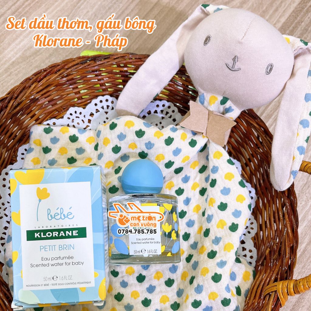 Set nước hoa & gấu bông Klorane