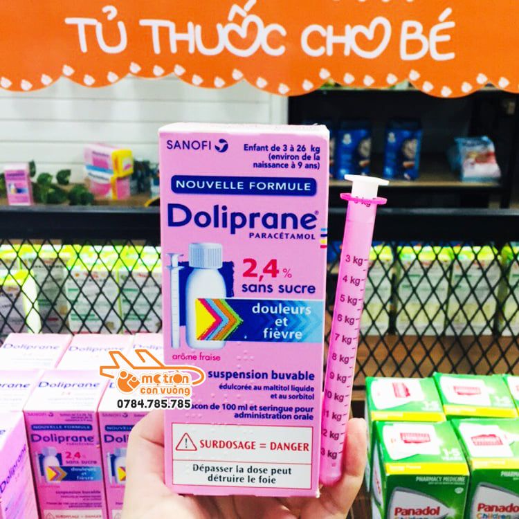 Siro hạ sốt Doliprane 100ml
