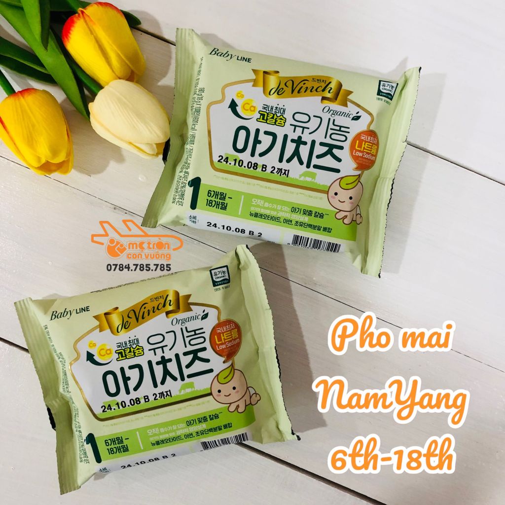 Pho mai hữu cơ Nam Yang HQ 18gx10 (6 - 18 tháng)