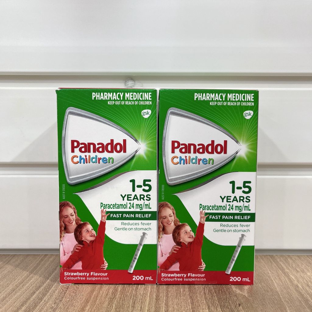Siro giảm đau, hạ sốt Panadol vị dâu (1-5 tuổi)