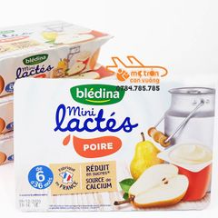 Sữa chua Bledina vị lê 55gx6 (6 tháng+) - Hàng nhập khẩu