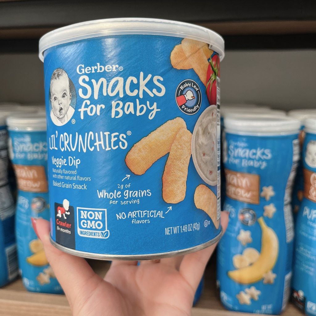 Bánh ăn dặm Gerber lùn vị cà chua pho mai (8 tháng+)