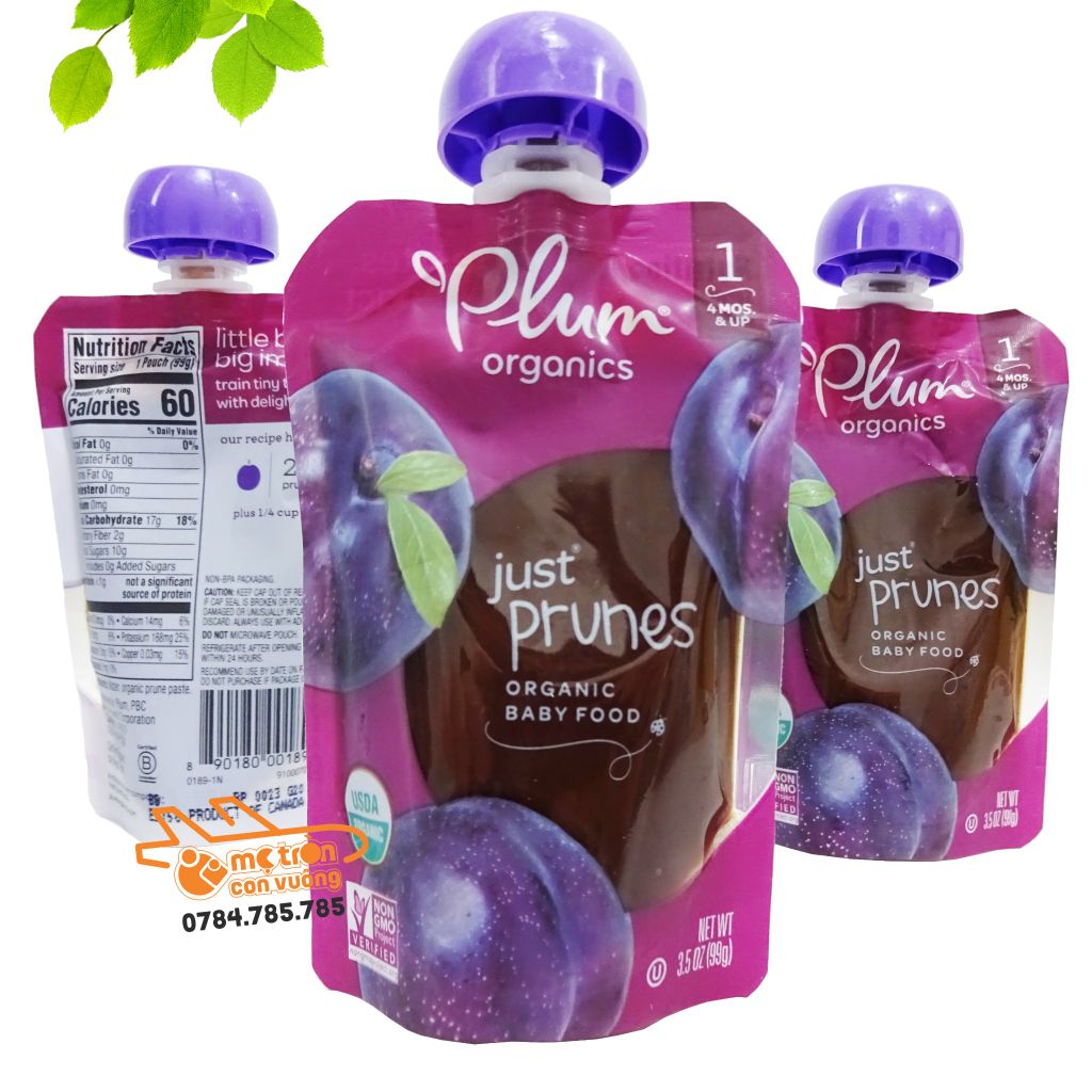 Mận đen hữu cơ nghiền Plum (4 tháng+)