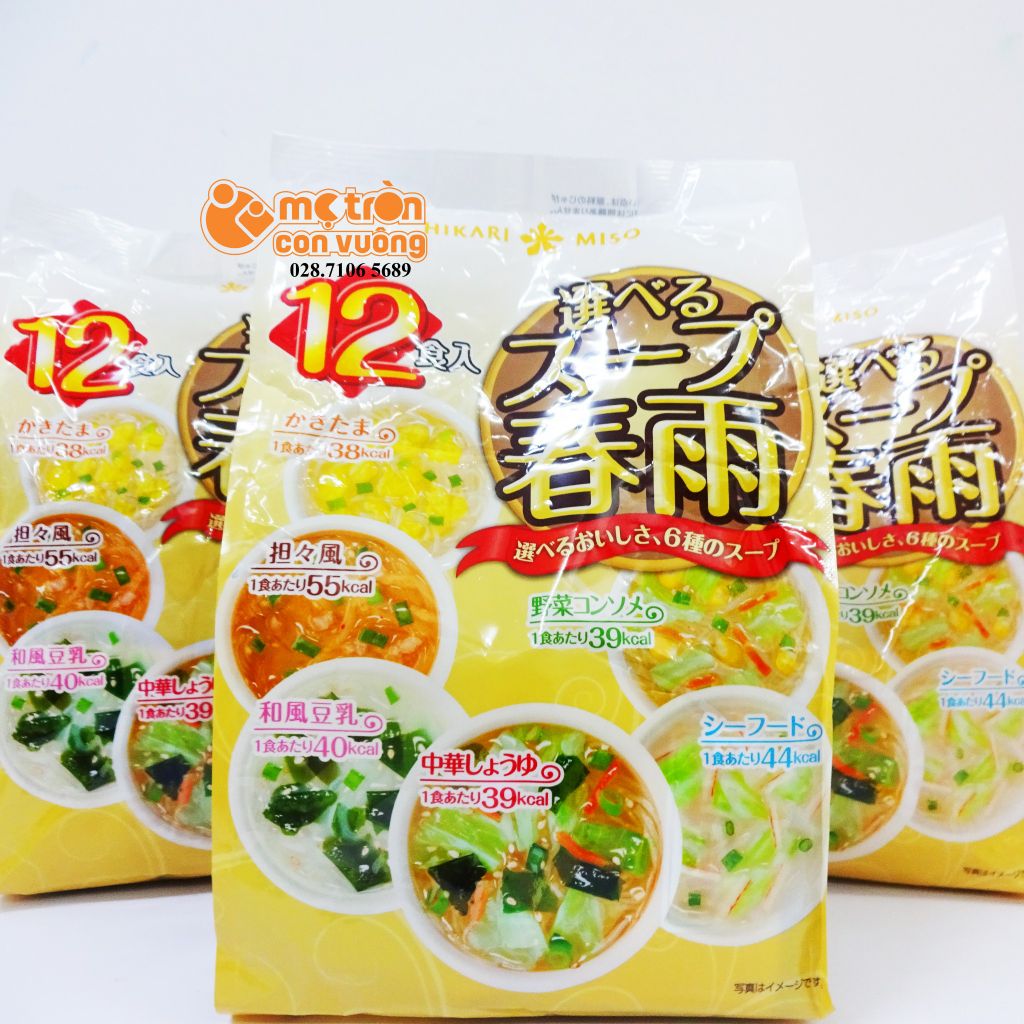 Miến ăn liền 6 vị Hikari Miso (12 gói)