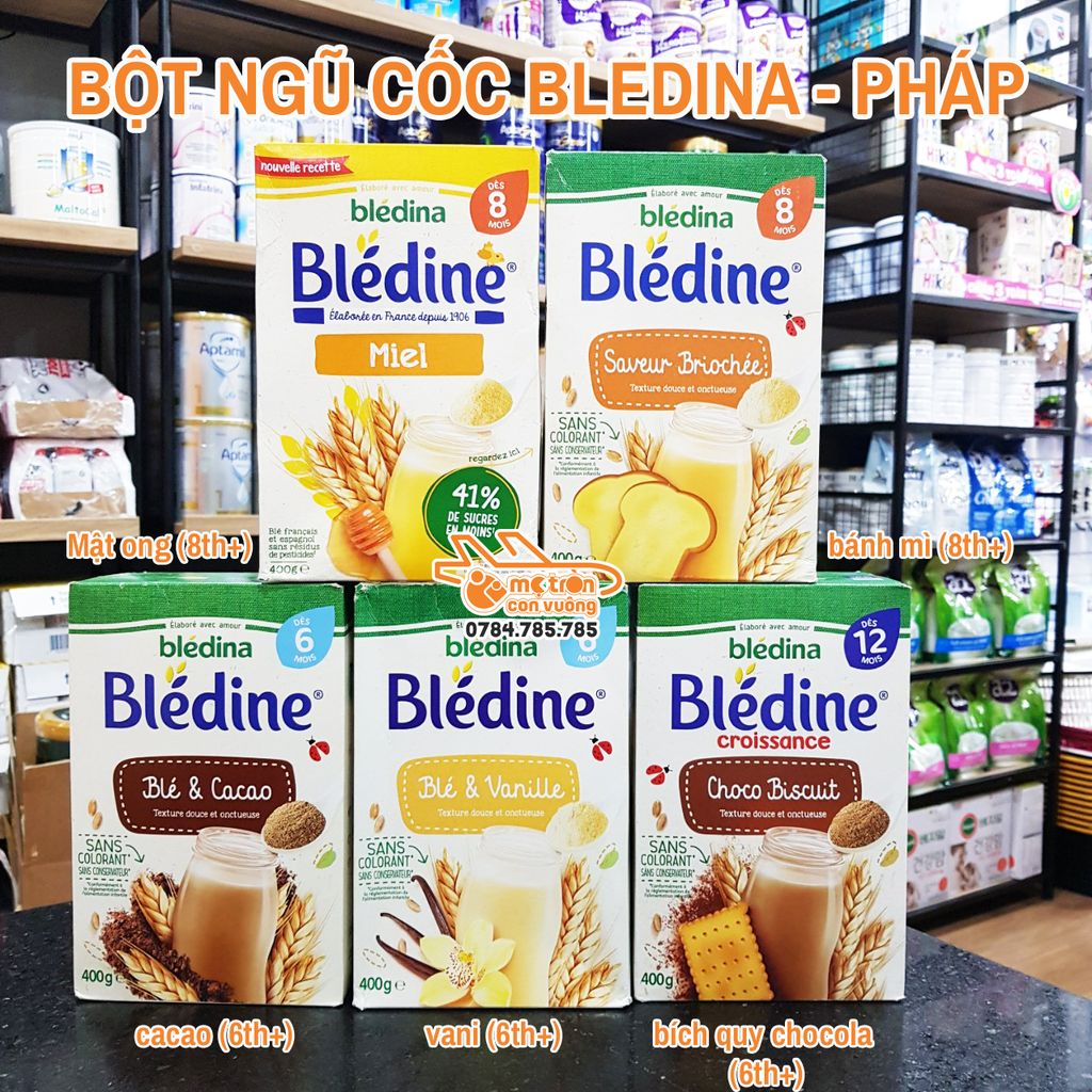 Bột lắc sữa Bledina vị vani 400gr (6 tháng+)