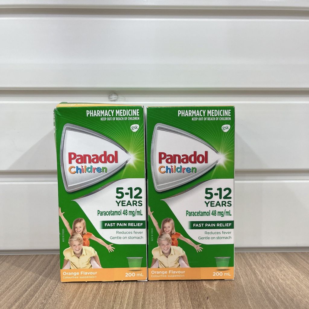 Siro giảm đau, hạ sốt Panadol vị Cam 200ml (5-12 tuổi)