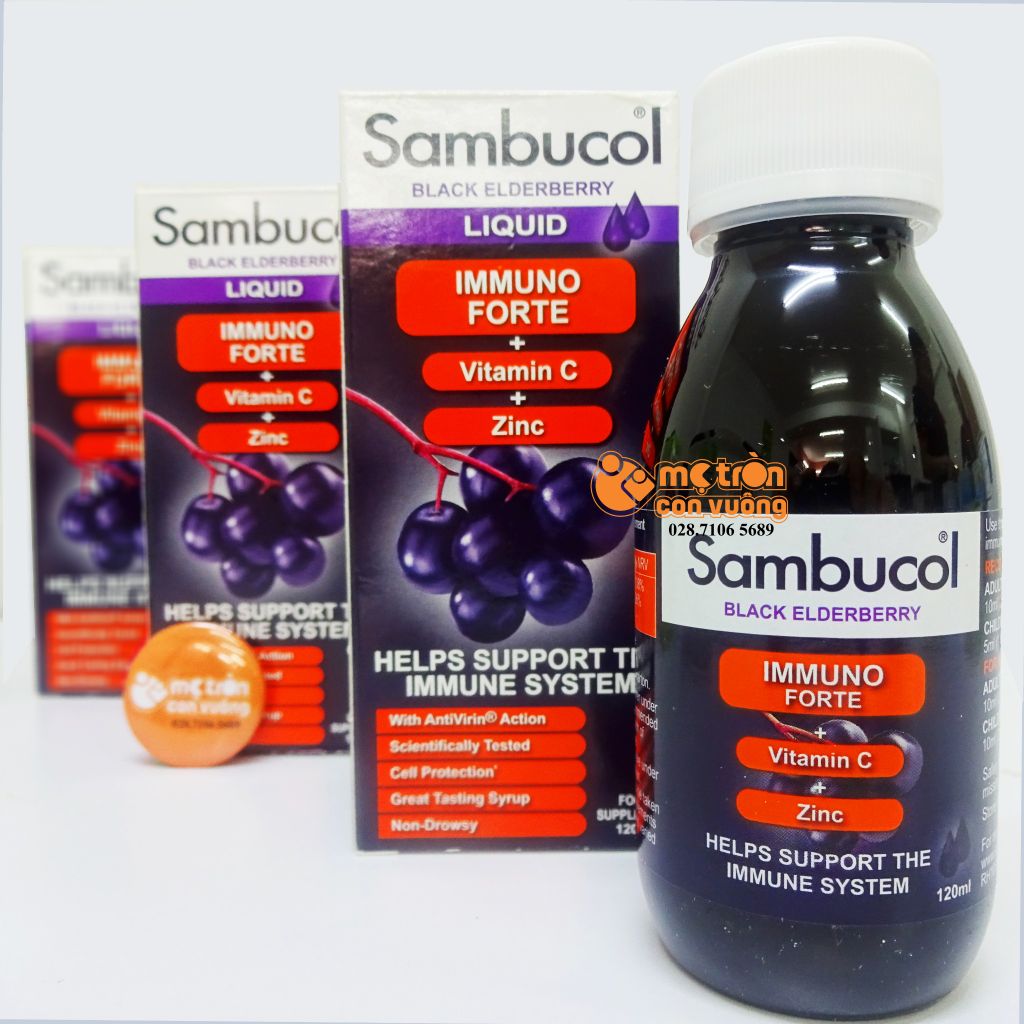 Tăng cường sức đề kháng Sambucol 120ml (3 tuổi+)