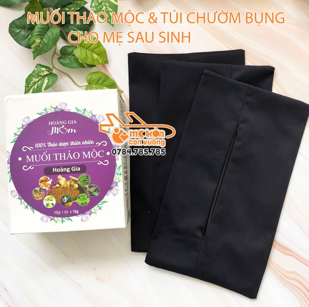 Túi đựng muối chườm bụng cho mẹ sau sinh