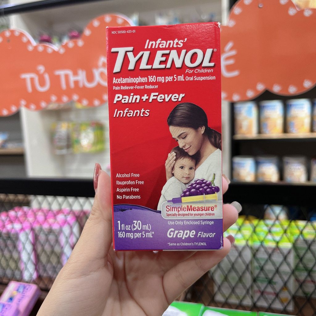 Giảm đau, hạ sốt Tylenol 2-3 tuổi - 30ml