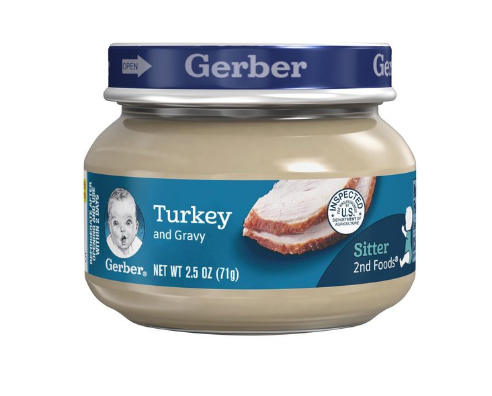 Hũ ăn liền Gerber vị gà tây 71g (6 tháng+)