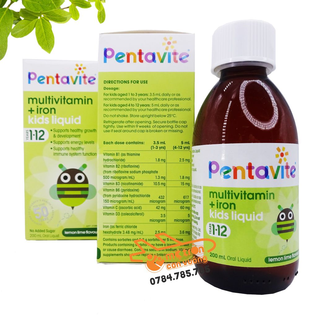 Vitamin tổng hợp Pentavite 200ml (1 tuổi+)