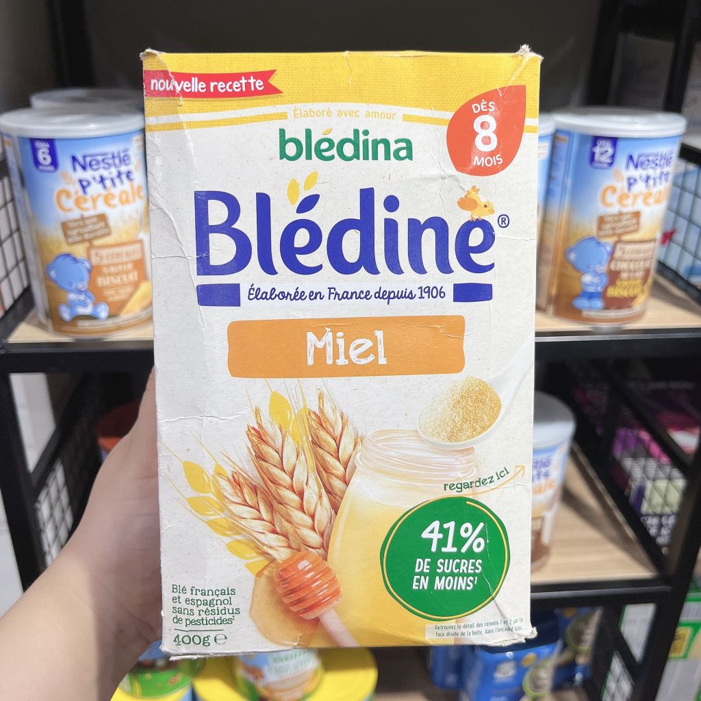 Bột lắc sữa Bledina vị mật ong 400g (8 tháng+)