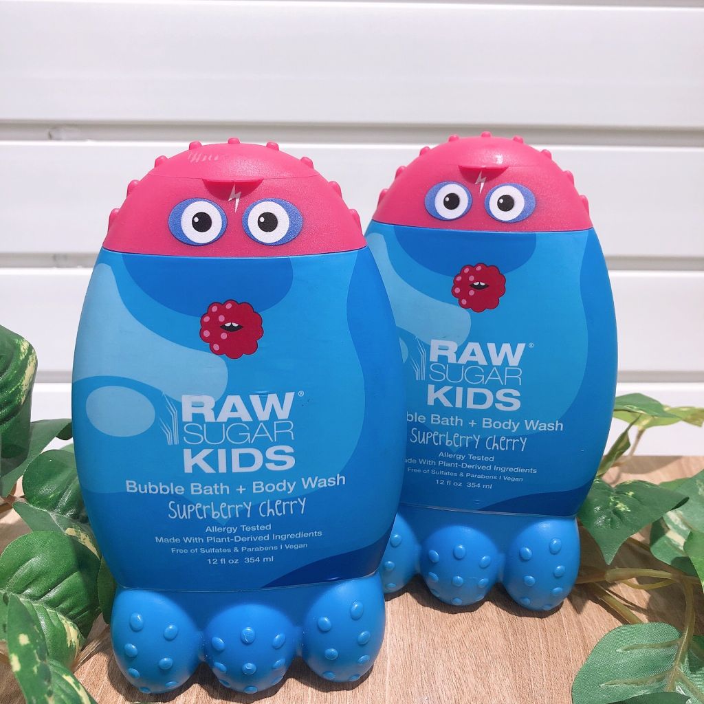 Sữa tắm Raw sugar Kids hương mâm xôi chery- 354ml