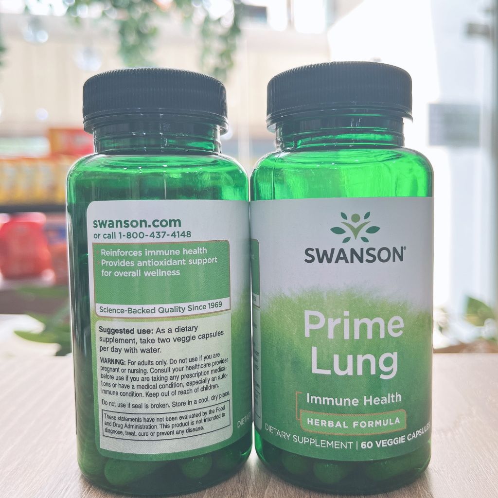 Viên uống bổ phổi Swanson Prime Lung - 60 viên