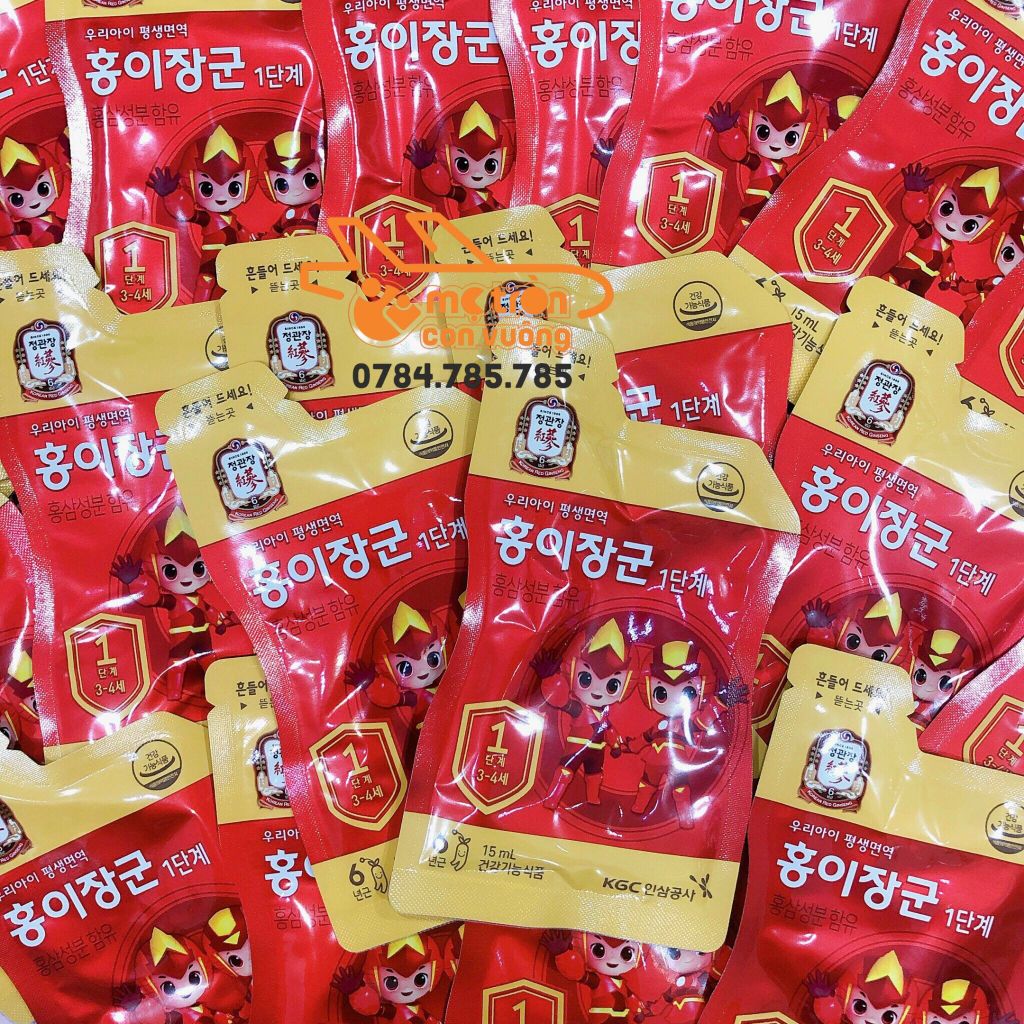 Nước hồng sâm chính phủ baby KGC Hàn Quốc 15ml/gói (3-4 tuổi)