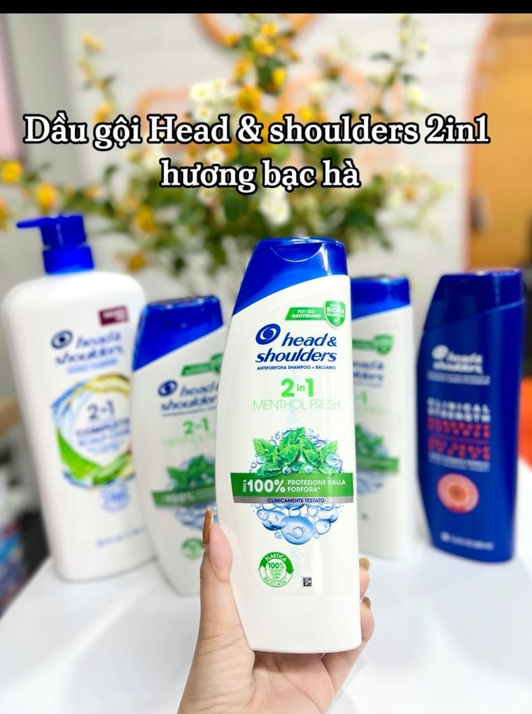 Dầu gội Head & shoulders 2in1 hương bạc hà