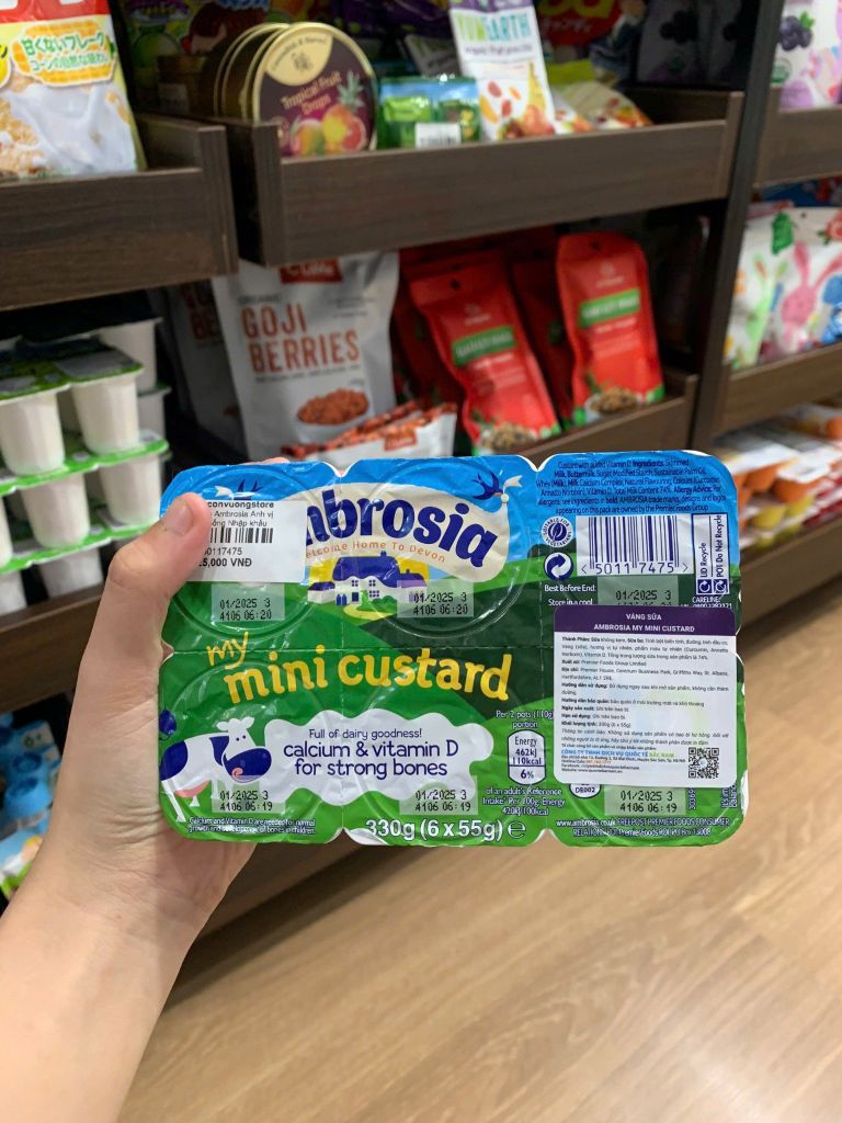 Váng sữa Ambrosia Anh vị truyền thống (6x55g)