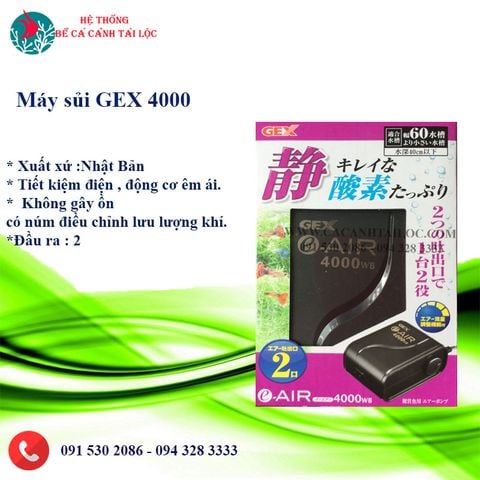 Máy sục khí bể cá mini GEX 4000