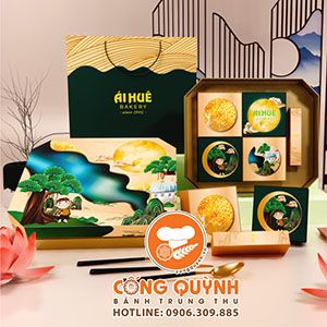 Bánh Trung Thu Ái Huê 2024 - Hộp 4 bánh