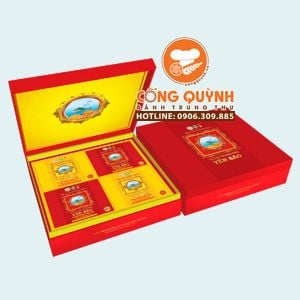 Combo Hộp 4 Bánh H4/200 2C2M - Bánh Trung Thu Yến Sào Khánh Hòa 2024