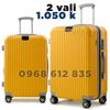 Combo 2 vali size 20+24 Mã 221 Vàng tạt( dây kéo nới rộng)