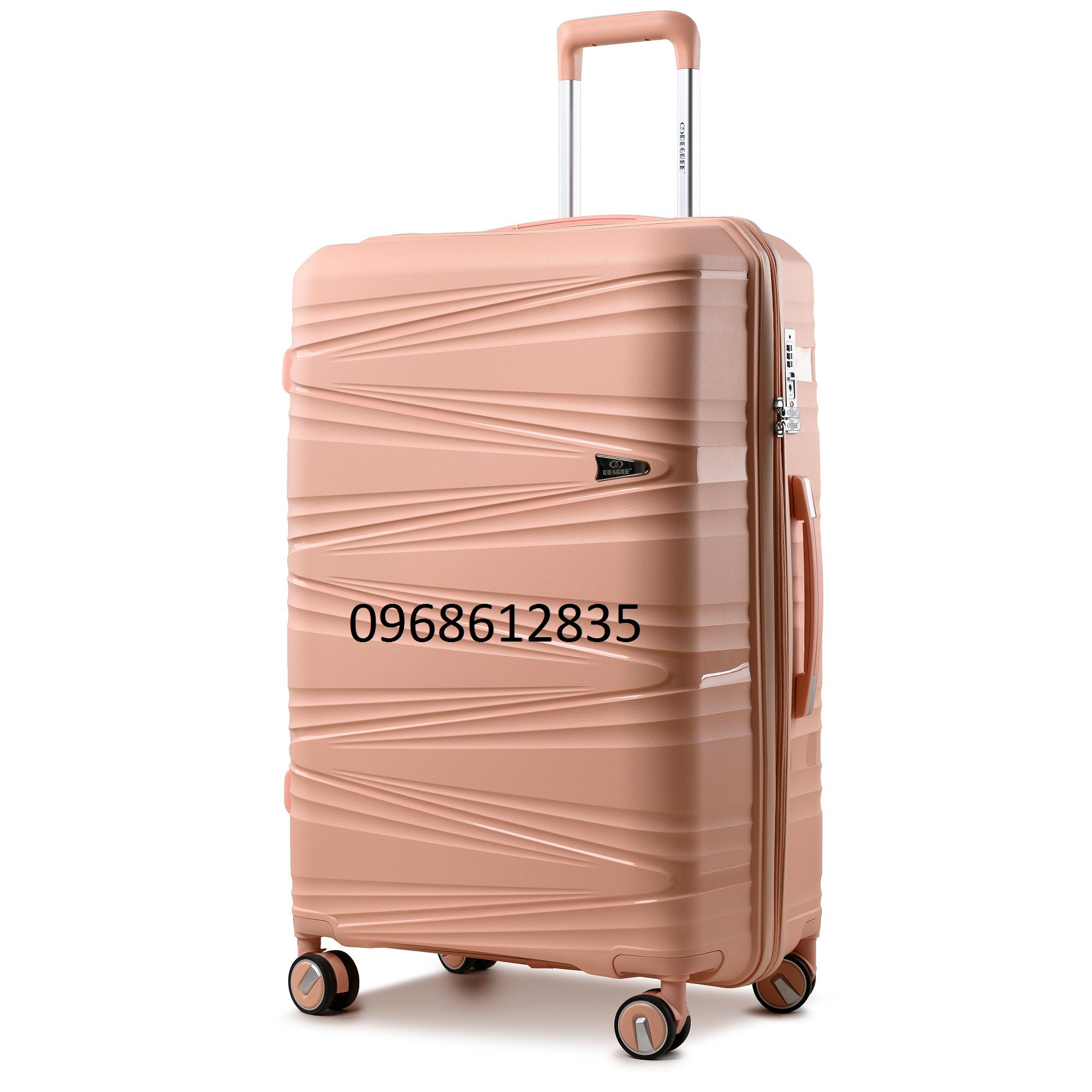 Vali Chống Bể 100% Degree PP05 Size 28 Hồng Đào