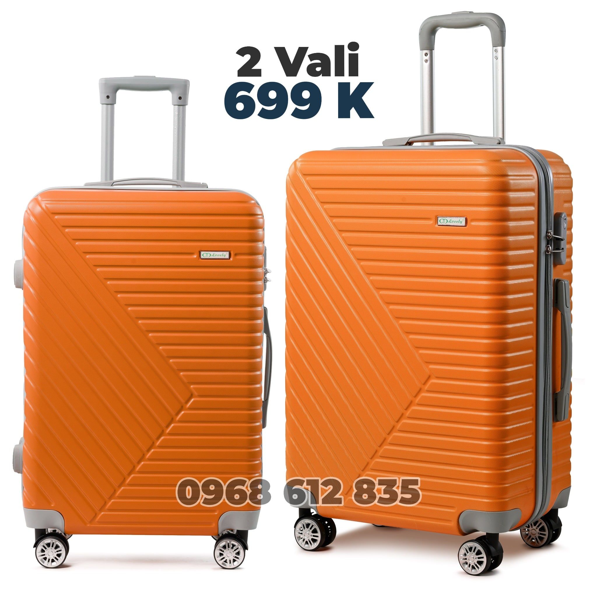 Combo 2 Vali Mã T66 Màu Cam