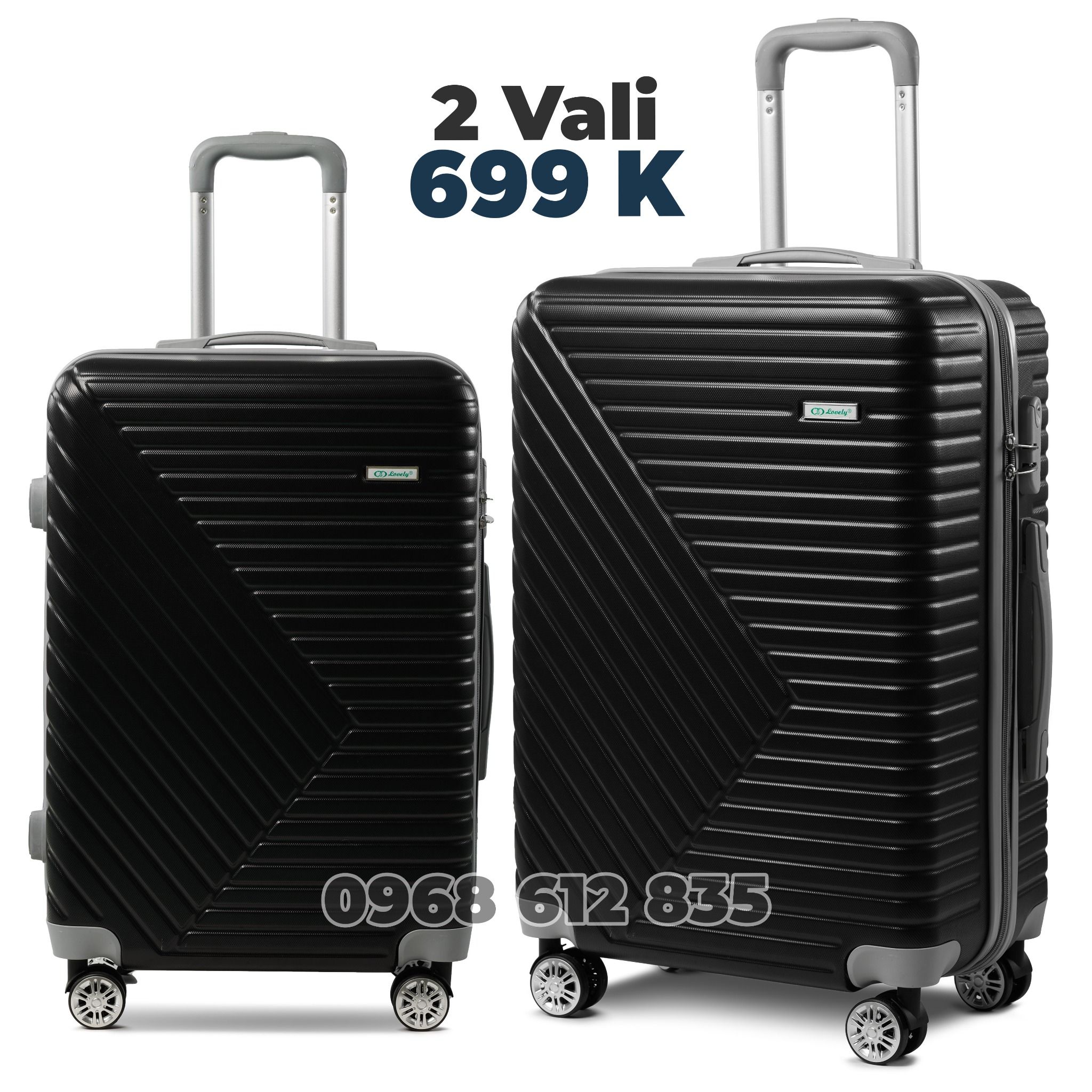 Combo 2 Vali T66 Màu đen