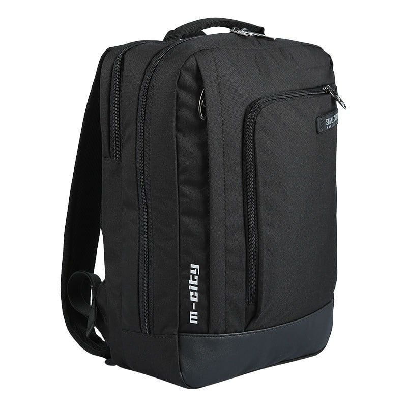 Balo Laptop Simplecarry M-City Black