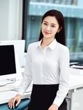  Áo sơ mi nữ trắng công sở Merriman mã THWSL022 