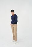  Áo len nam cao cấp THMAL028 màu xanh Navy - Merriman 