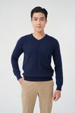  Áo len nam cao cấp THMAL028 màu xanh Navy - Merriman 