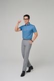  Quần tây nam công sở không ly Merriman mã THMP074 màu GREY 