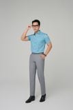  Sơ mi casual nam họa tiết caro Merriman mã THMCS249 