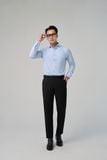  Áo sơ mi công sở nam cao cấp Flex shirt Merriman mã THMOL473 màu BLUE 