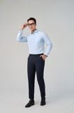  Quần tây công sở nam không ly màu Navy Merriman mã THMP070 
