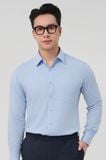  Áo sơ mi nam công sở tay dài Merriman mã THMOL510 màu BLUE 