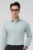  Áo sơ mi nam công sở tay dài Merriman mã THMOL510 màu MINT 