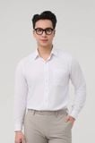  Áo sơ mi trắng nam Merriman mã THMOL516 chất liệu sợi tre 