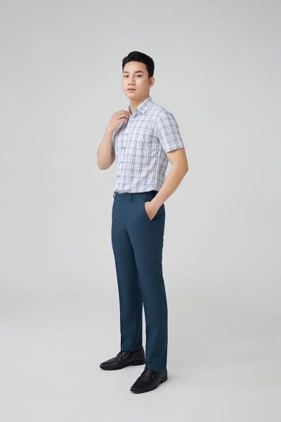 NĂNG ĐỘNG CẢ NGÀY DÀI CÙNG ÁO SƠ MI VẢI SỢI TRE