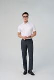  Áo sơ mi trắng nam Merriman mã THMOS488 chất liệu sợi tre 