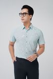  Áo sơ mi nam công sở ngắn tay Merriman mã THMOS496 màu GREEN 