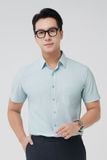  Áo sơ mi nam công sở ngắn tay Merriman mã THMOS496 màu GREEN 