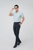  Áo sơ mi nam công sở ngắn tay Merriman mã THMOS496 màu GREEN 