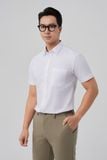  Áo sơ mi trắng nam Merriman mã THMOS497 chất liệu sợi sồi 