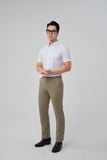  Áo sơ mi trắng nam Merriman mã THMOS497 chất liệu sợi sồi 